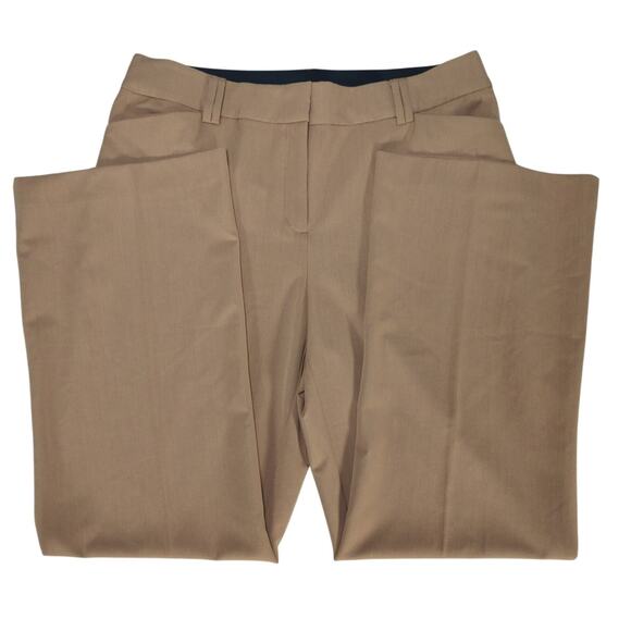 INC International Concepts Womens Pants 16 Brown Dress Slacks Stretch Career - Picture 1 of 10